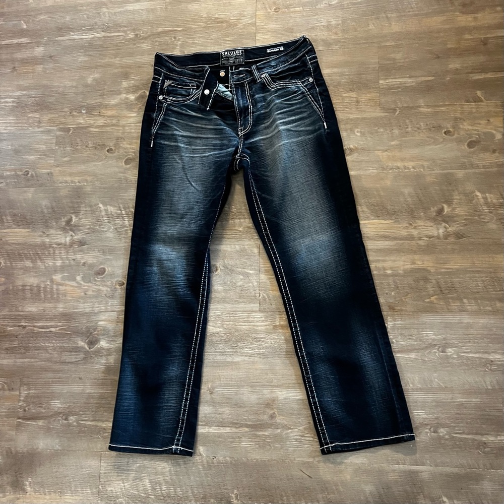 NWOT Men’s Buckle Salvage Straight Relaxed Jeans